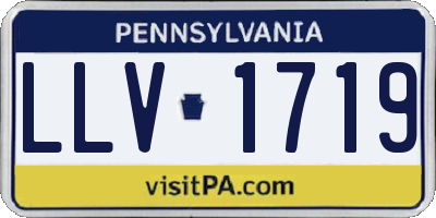 PA license plate LLV1719