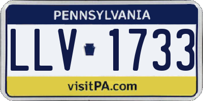 PA license plate LLV1733