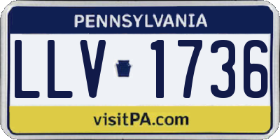 PA license plate LLV1736