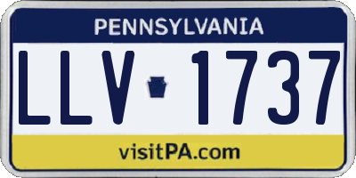 PA license plate LLV1737