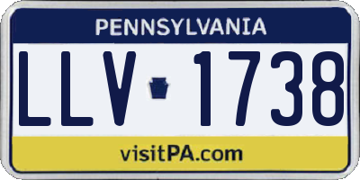 PA license plate LLV1738