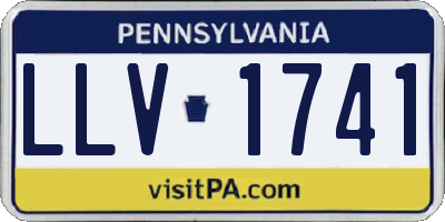 PA license plate LLV1741