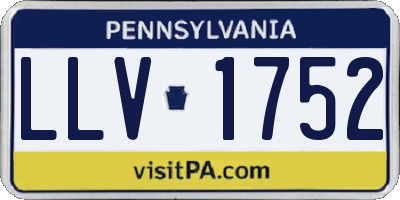 PA license plate LLV1752
