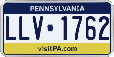 PA license plate LLV1762