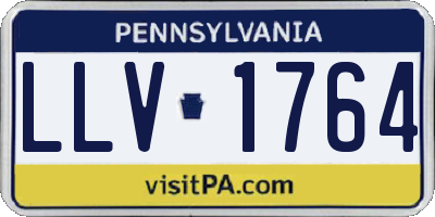 PA license plate LLV1764