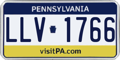 PA license plate LLV1766