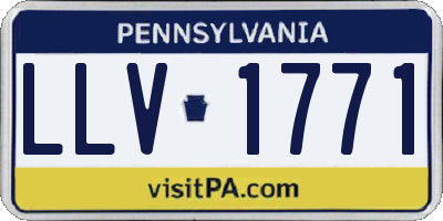 PA license plate LLV1771