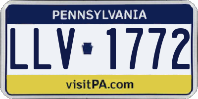 PA license plate LLV1772