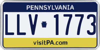 PA license plate LLV1773