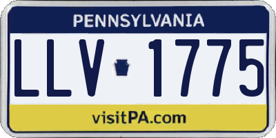 PA license plate LLV1775