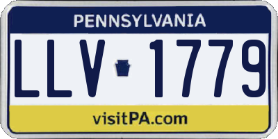 PA license plate LLV1779