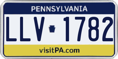 PA license plate LLV1782