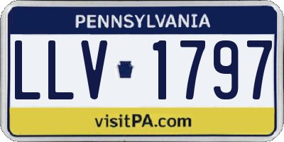 PA license plate LLV1797