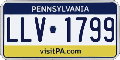 PA license plate LLV1799