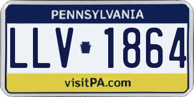 PA license plate LLV1864
