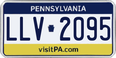 PA license plate LLV2095