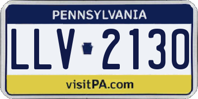 PA license plate LLV2130