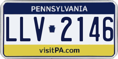 PA license plate LLV2146
