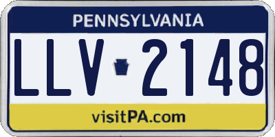 PA license plate LLV2148
