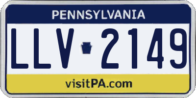 PA license plate LLV2149