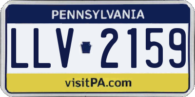 PA license plate LLV2159
