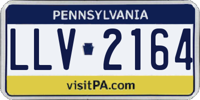 PA license plate LLV2164