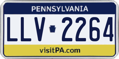 PA license plate LLV2264