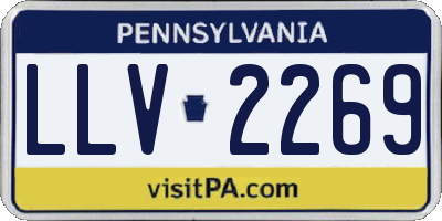 PA license plate LLV2269
