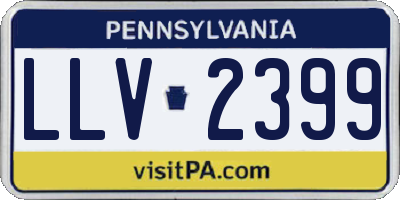PA license plate LLV2399
