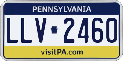 PA license plate LLV2460