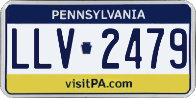 PA license plate LLV2479