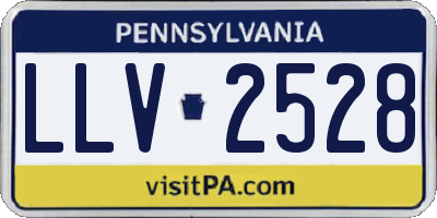 PA license plate LLV2528