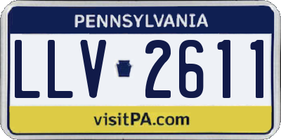 PA license plate LLV2611