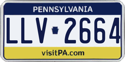 PA license plate LLV2664