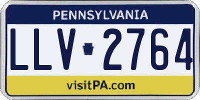 PA license plate LLV2764