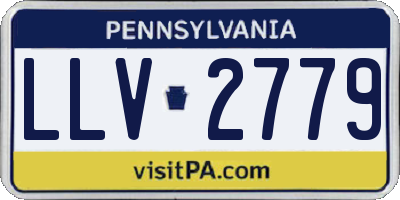 PA license plate LLV2779