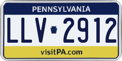 PA license plate LLV2912