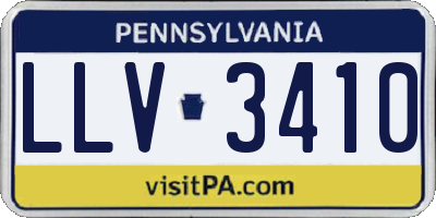 PA license plate LLV3410