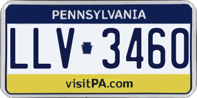 PA license plate LLV3460