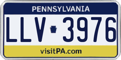 PA license plate LLV3976