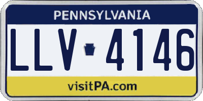 PA license plate LLV4146