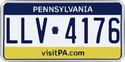 PA license plate LLV4176