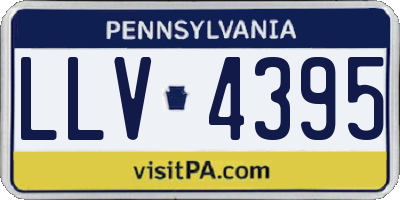PA license plate LLV4395
