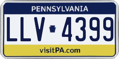 PA license plate LLV4399