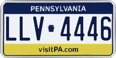 PA license plate LLV4446