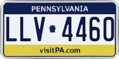 PA license plate LLV4460