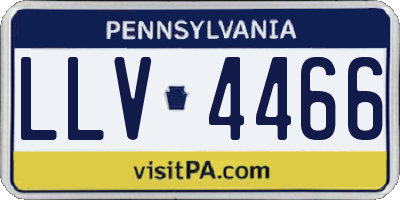 PA license plate LLV4466