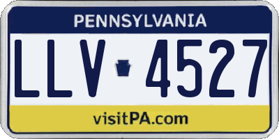 PA license plate LLV4527