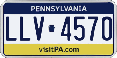 PA license plate LLV4570