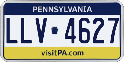 PA license plate LLV4627